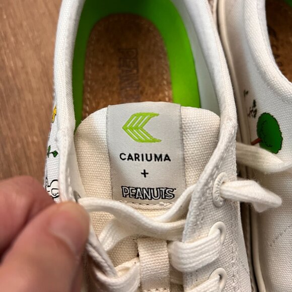 Cariuma X Peanuts Canvas Sneaker Earth Day Special Edition Sz 8 - Picture 4 of 15